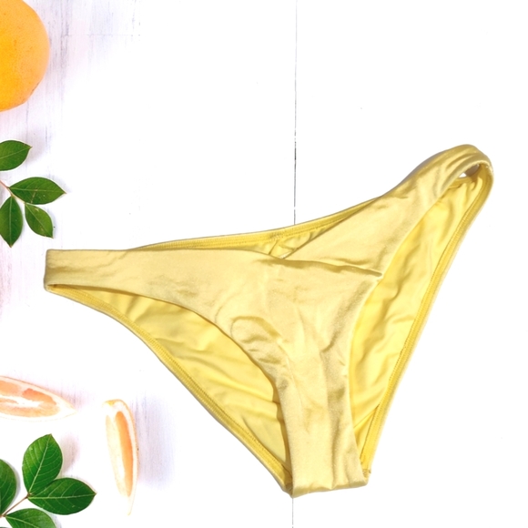 Cikada Australia Swimwear Yellow Bikini Bottoms size 6 small - Picture 1 of 8